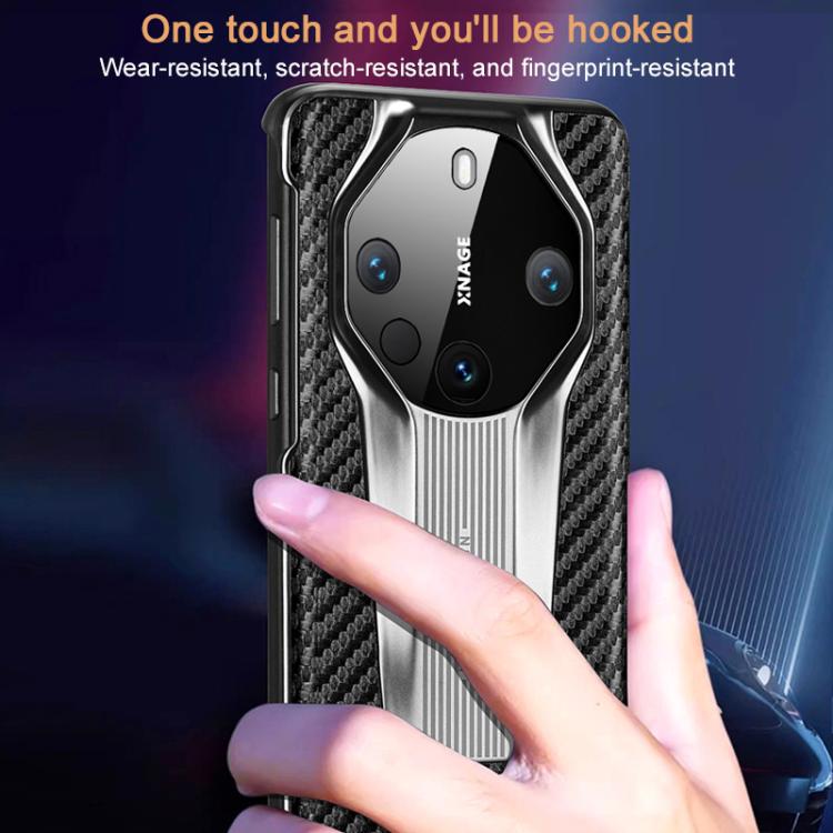 For Huawei Mate 60 RS Ultimate Electroplated Matte Carbon Fiber Texture Phone Case