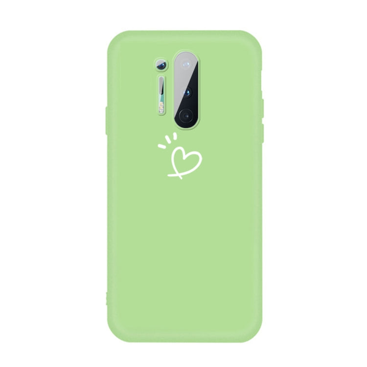 For OnePlus 8 Pro Three Dots Love-heart Pattern Frosted TPU Protective Case