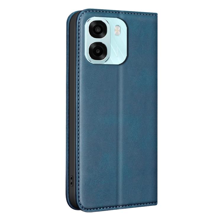 For OPPO A6/A6 5G/A6x 5G BINFEN COLOR Calfskin Texture Magnetic RFID Vegan Leather Phone Case