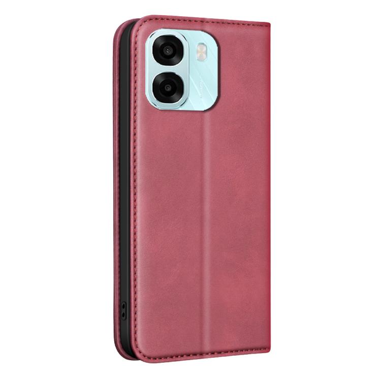 For OPPO A6/A6 5G/A6x 5G BINFEN COLOR Calfskin Texture Magnetic RFID Vegan Leather Phone Case