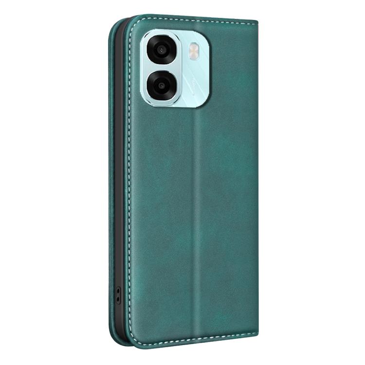 For OPPO A6 Pro 4G/5G Global BINFEN COLOR Calfskin Texture Magnetic RFID Vegan Leather Phone Case