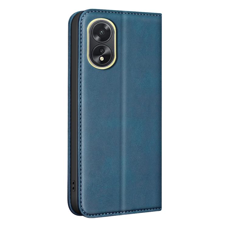 For OPPO A38 / A18 BINFEN COLOR Calfskin Texture Magnetic RFID Vegan Leather Phone Case