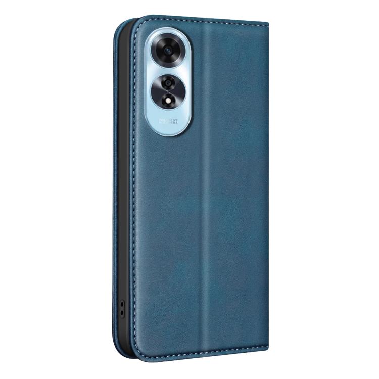 For OPPO A60 BINFEN COLOR Calfskin Texture Magnetic RFID Vegan Leather Phone Case