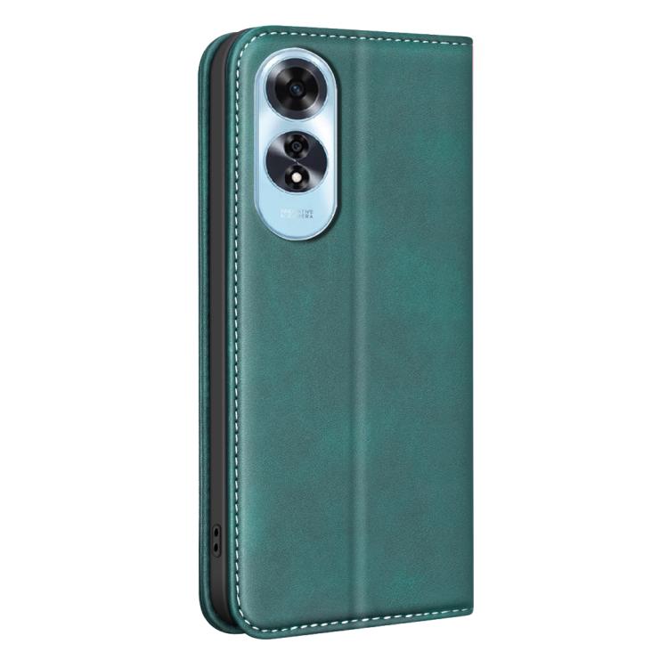 For OPPO A60 BINFEN COLOR Calfskin Texture Magnetic RFID Vegan Leather Phone Case