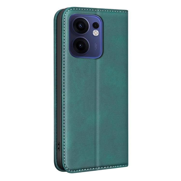 For OPPO Reno13 F 5G BINFEN COLOR Calfskin Texture Magnetic RFID Vegan Leather Phone Case