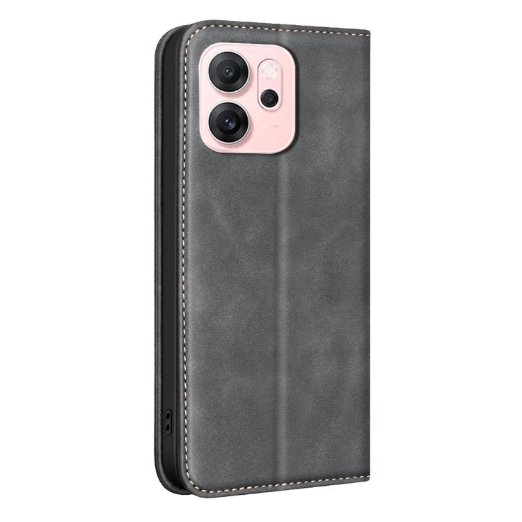 For OPPO Reno14 F 5G Global BINFEN COLOR Calfskin Texture Magnetic RFID Vegan Leather Phone Case