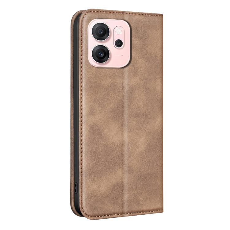 For OPPO Reno14 F 5G Global BINFEN COLOR Calfskin Texture Magnetic RFID Vegan Leather Phone Case