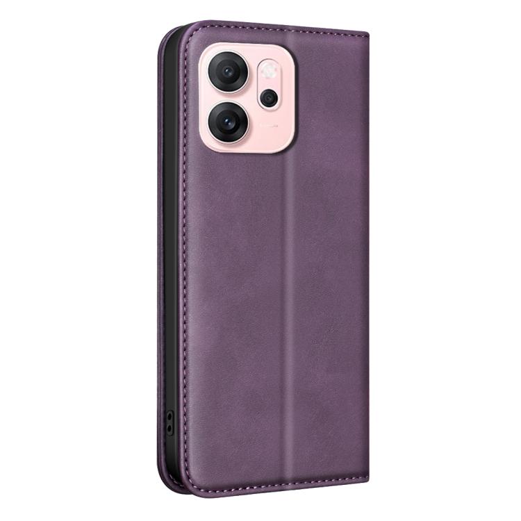 For OPPO Reno14 F 5G Global BINFEN COLOR Calfskin Texture Magnetic RFID Vegan Leather Phone Case