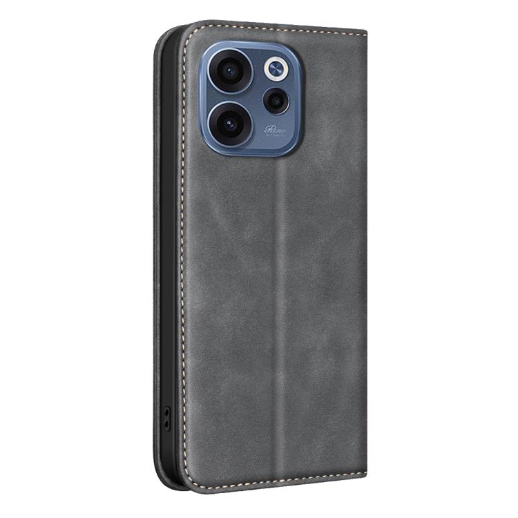 For OPPO Reno15 F 5G Global BINFEN COLOR Calfskin Texture Magnetic RFID Vegan Leather Phone Case