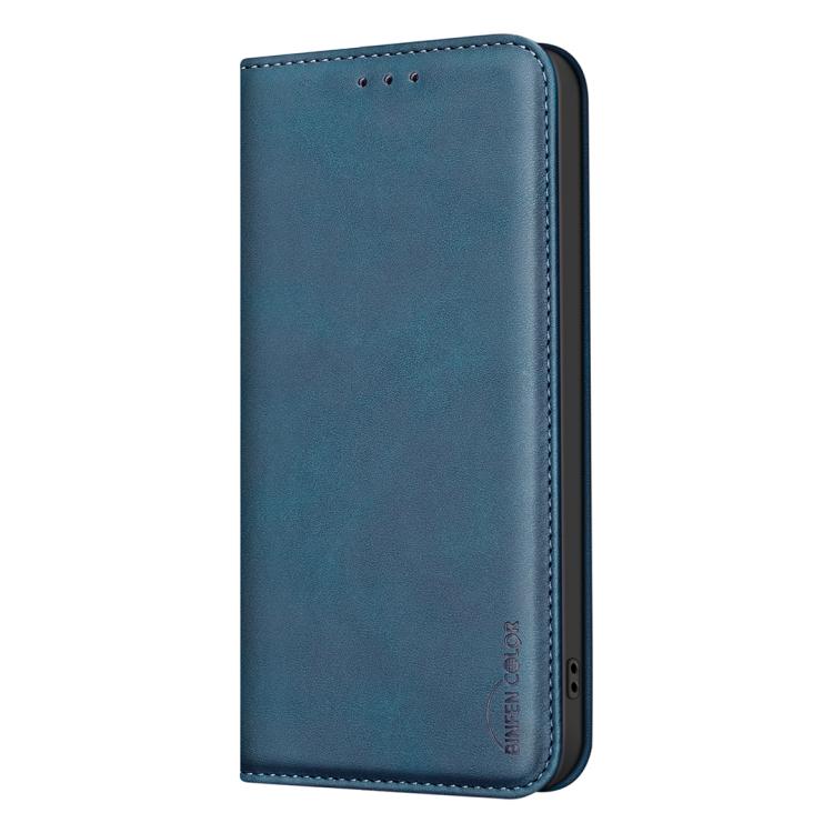 For OPPO Reno15 F 5G Global BINFEN COLOR Calfskin Texture Magnetic RFID Vegan Leather Phone Case