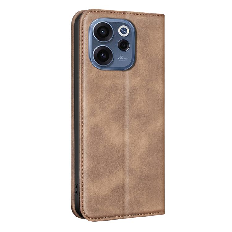 For OPPO Reno15 F 5G Global BINFEN COLOR Calfskin Texture Magnetic RFID Vegan Leather Phone Case