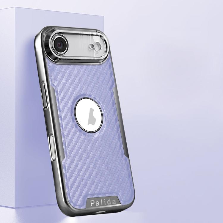 For iPhone Air Palida Y7 Electroplated Carbon Fiber Texture Lens Film Phone Case