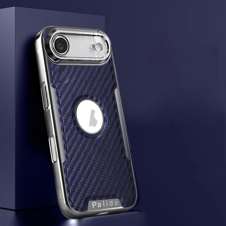 For iPhone Air Palida Y7 Electroplated Carbon Fiber Texture Lens Film Phone Case