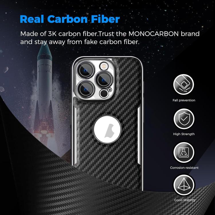 For iPhone 16 Palida Y7 Electroplated Carbon Fiber Texture Lens Film Phone Case
