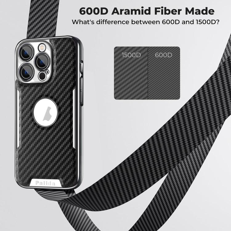 For iPhone Air Palida Y7 Electroplated Carbon Fiber Texture Lens Film Phone Case