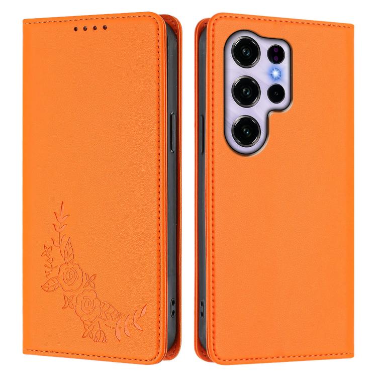 For Oukitel C2 4G 2025 Peony Embossed Magnetic RFID Vegan Leather Phone Case