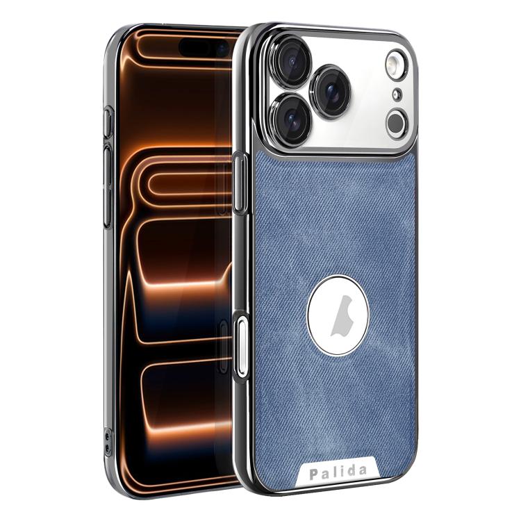 For iPhone 17 Pro Palida Y13 Mecha Denim Texture Full Coverage Phone Case