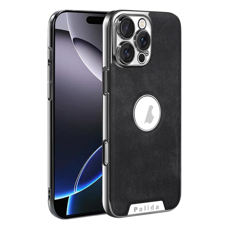 For iPhone 16 Pro Max Palida Y13 Mecha Denim Texture Full Coverage Phone Case