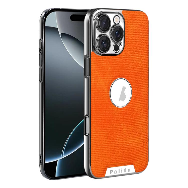For iPhone 16 Pro Palida Y13 Mecha Denim Texture Full Coverage Phone Case