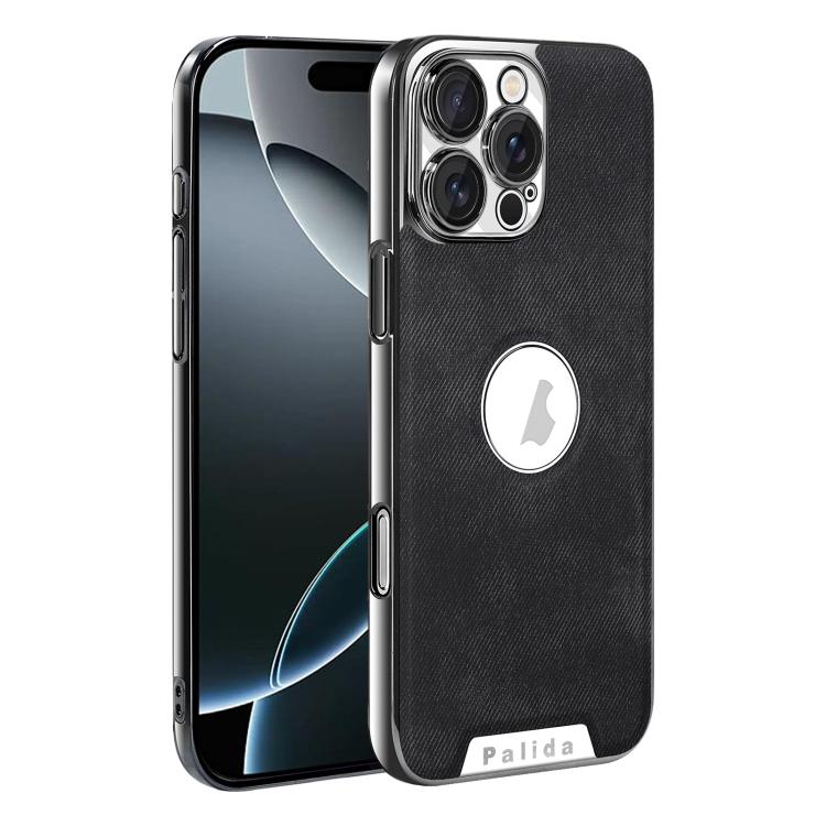 For iPhone 16 Pro Palida Y13 Mecha Denim Texture Full Coverage Phone Case