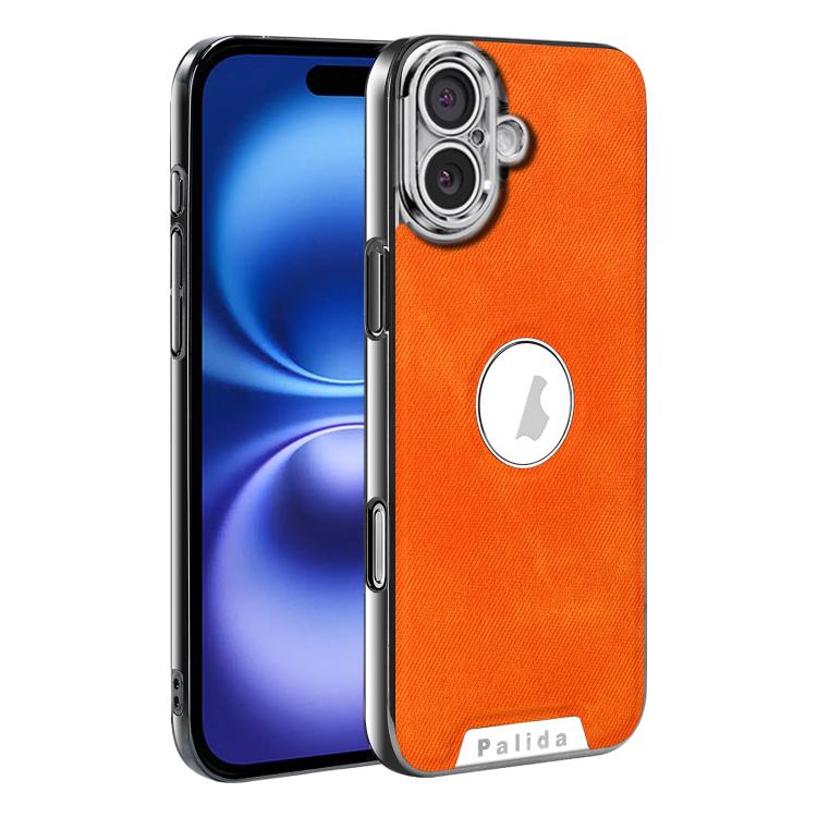 For iPhone 16 Palida Y13 Mecha Denim Texture Full Coverage Phone Case