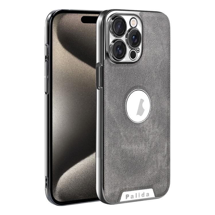 For iPhone 15 Pro Palida Y13 Mecha Denim Texture Full Coverage Phone Case