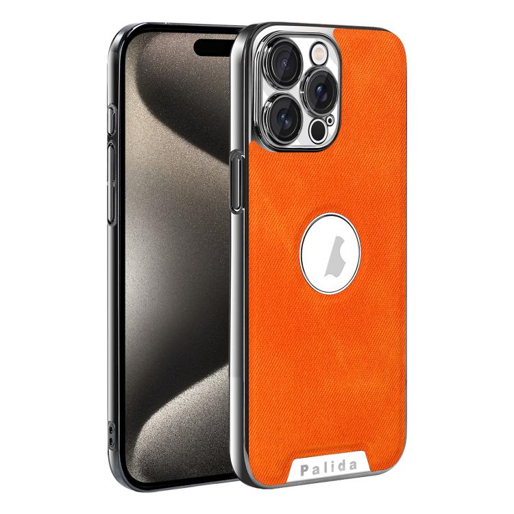 For iPhone 15 Pro Palida Y13 Mecha Denim Texture Full Coverage Phone Case