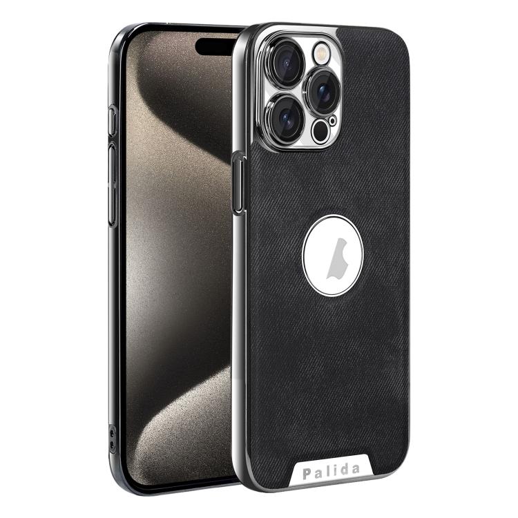 For iPhone 15 Pro Palida Y13 Mecha Denim Texture Full Coverage Phone Case