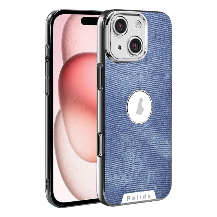 For iPhone 15 Palida Y13 Mecha Denim Texture Full Coverage Phone Case