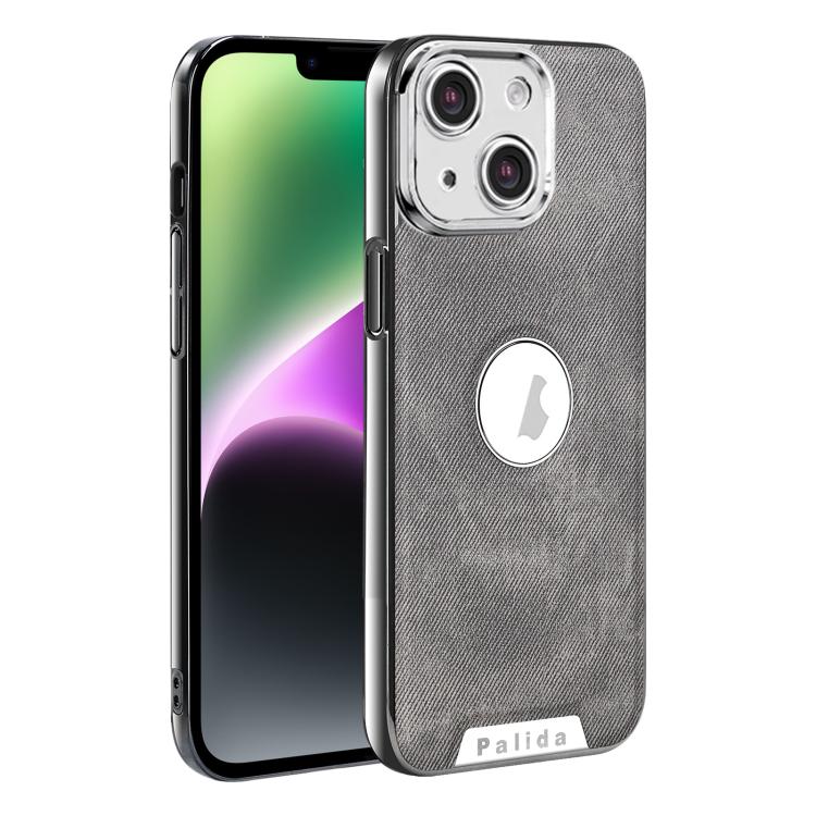 For iPhone 14 Palida Y13 Mecha Denim Texture Full Coverage Phone Case