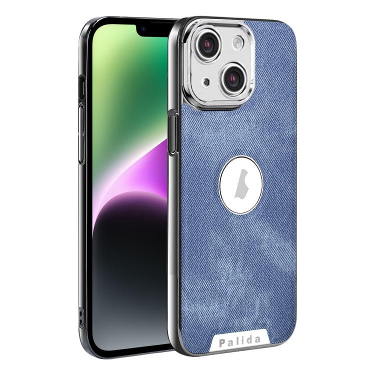 For iPhone 14 Palida Y13 Mecha Denim Texture Full Coverage Phone Case