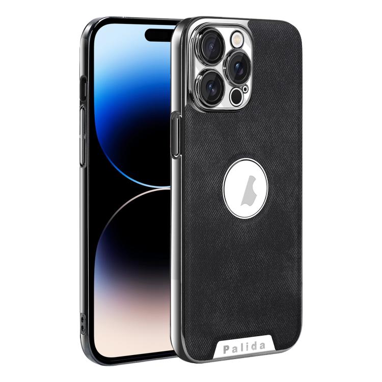 For iPhone 14 Pro Max Palida Y13 Mecha Denim Texture Full Coverage Phone Case