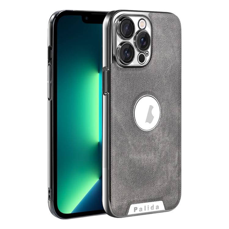 For iPhone 13 Pro Max Palida Y13 Mecha Denim Texture Full Coverage Phone Case