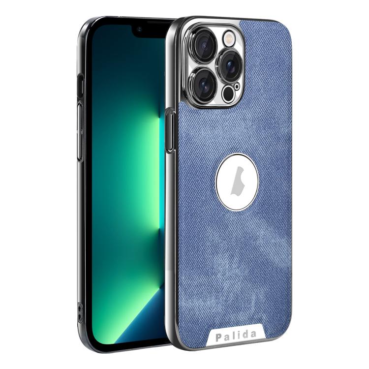 For iPhone 13 Pro Max Palida Y13 Mecha Denim Texture Full Coverage Phone Case