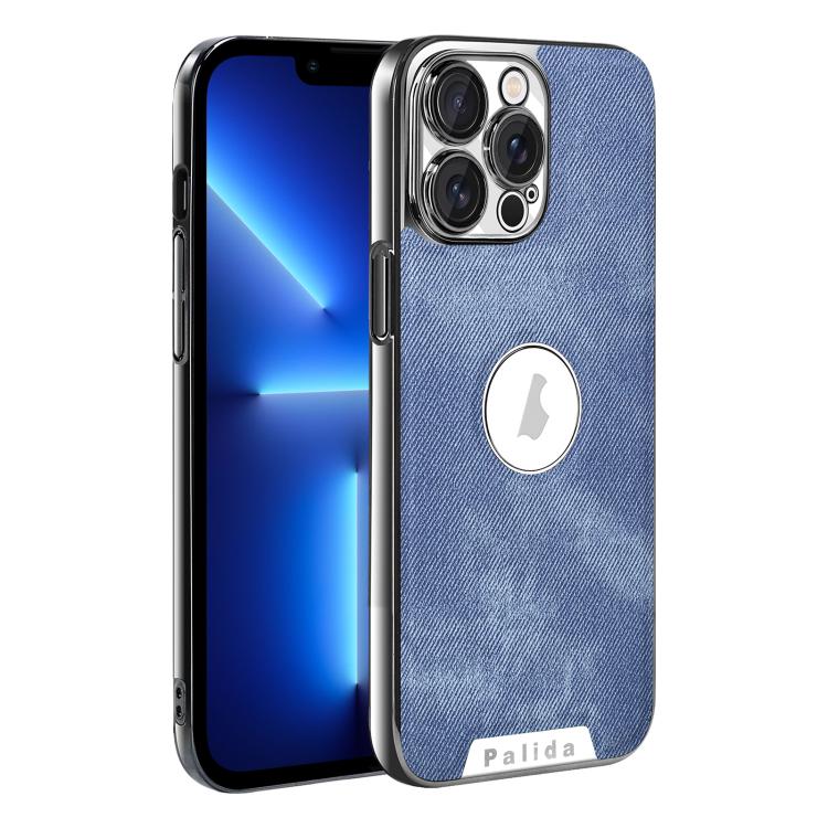 For iPhone 13 Pro Palida Y13 Mecha Denim Texture Full Coverage Phone Case