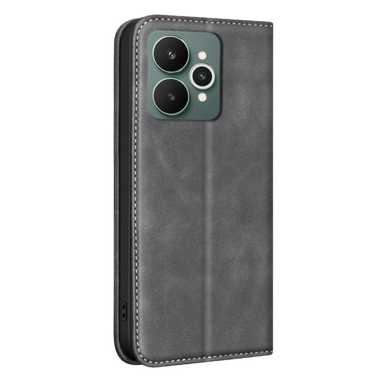 For Realme 15 5G/15 Pro 5G Global BINFEN COLOR Calfskin Texture Magnetic RFID Vegan Leather Phone Case