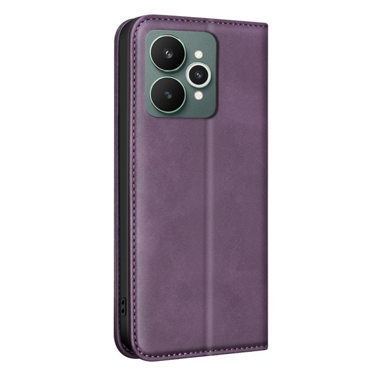For Realme 15 5G/15 Pro 5G Global BINFEN COLOR Calfskin Texture Magnetic RFID Vegan Leather Phone Case