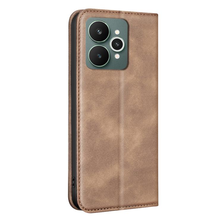 For Realme 15 5G/15 Pro 5G Global BINFEN COLOR Calfskin Texture Magnetic RFID Vegan Leather Phone Case