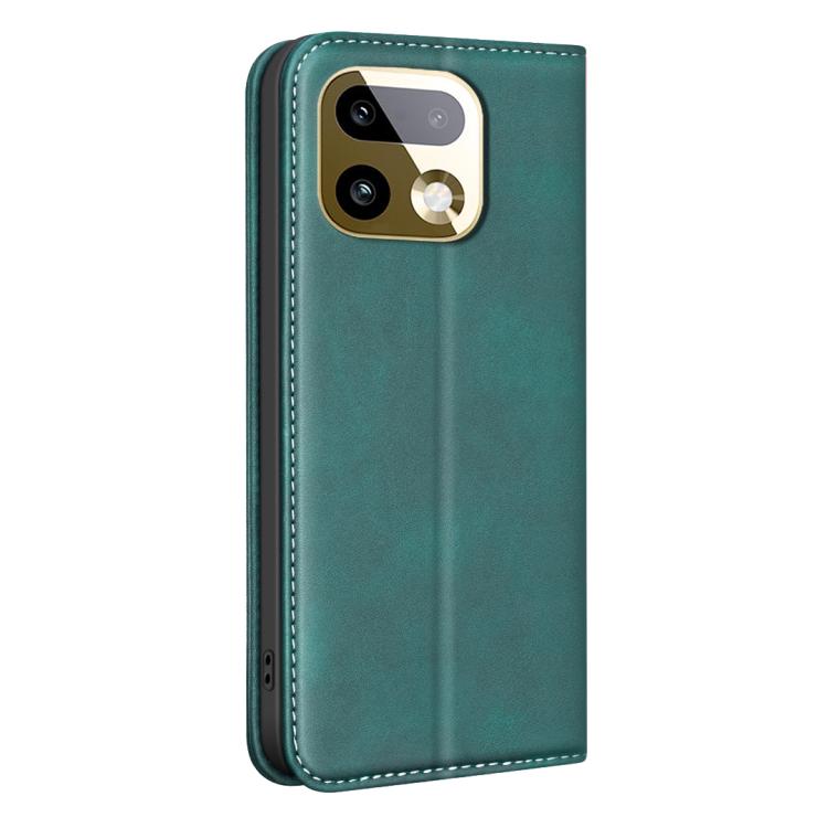 For Realme 16 Pro+ 5G BINFEN COLOR Calfskin Texture Magnetic RFID Vegan Leather Phone Case