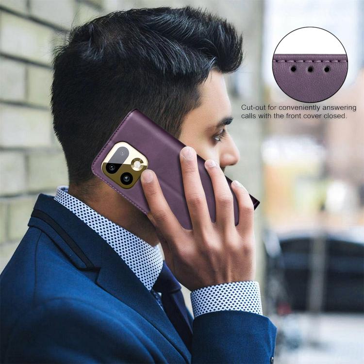 For Realme 16 Pro+ 5G BINFEN COLOR Calfskin Texture Magnetic RFID Vegan Leather Phone Case