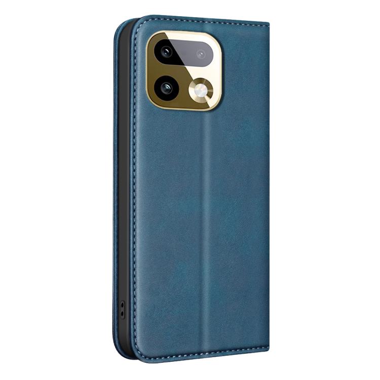 For Realme 16 Pro+ 5G BINFEN COLOR Calfskin Texture Magnetic RFID Vegan Leather Phone Case