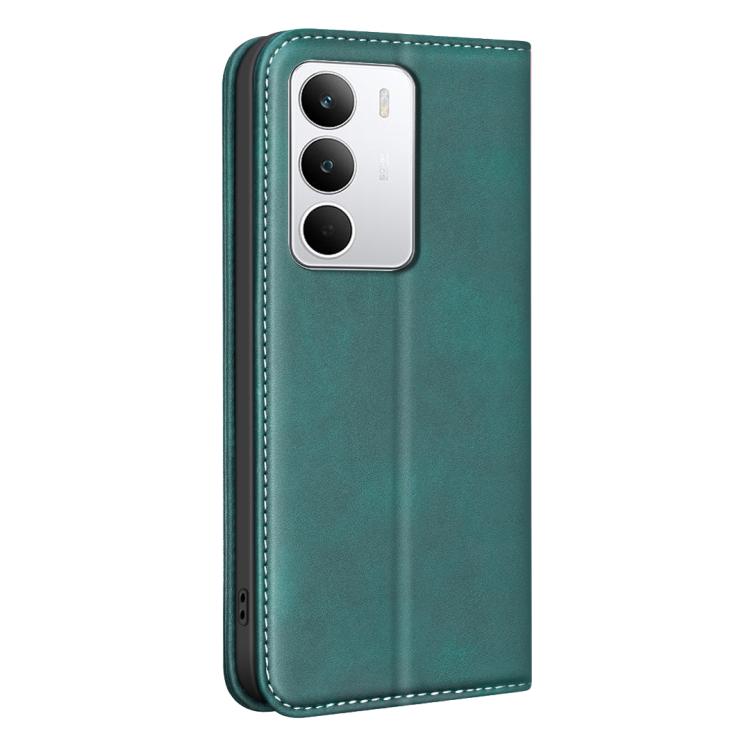 For Realme C71 4G Global BINFEN COLOR Calfskin Texture Magnetic RFID Vegan Leather Phone Case