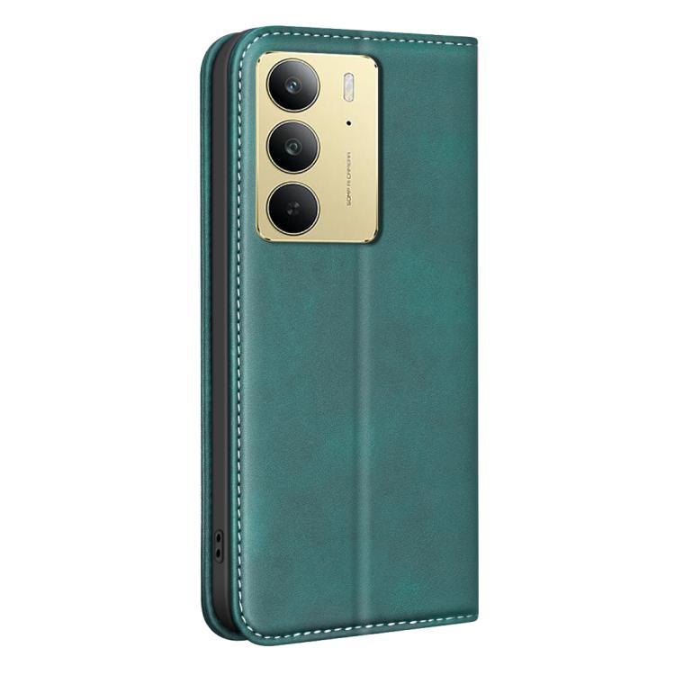 For Realme C75 4G BINFEN COLOR Calfskin Texture Magnetic RFID Vegan Leather Phone Case