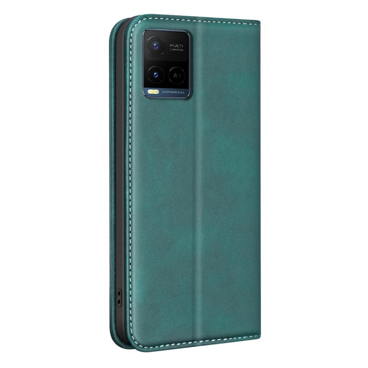 For vivo Y21 5G 2026/Y05 4G BINFEN COLOR Calfskin Texture Magnetic RFID Vegan Leather Phone Case