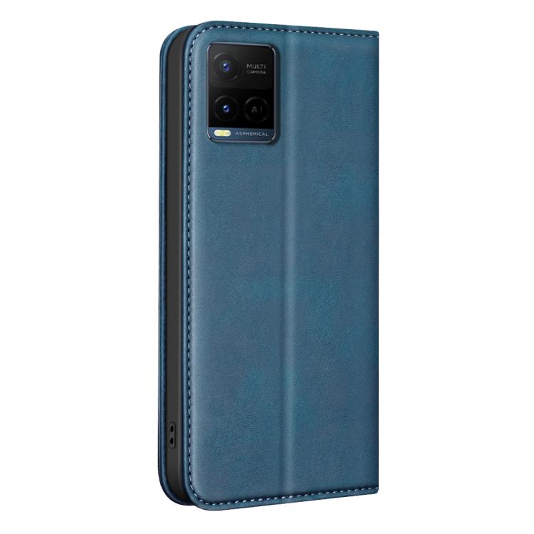 For vivo Y21 5G 2026/Y05 4G BINFEN COLOR Calfskin Texture Magnetic RFID Vegan Leather Phone Case