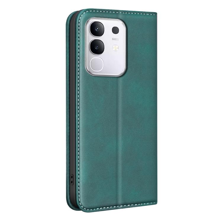 For vivo Y29 4G BINFEN COLOR Calfskin Texture Magnetic RFID Vegan Leather Phone Case