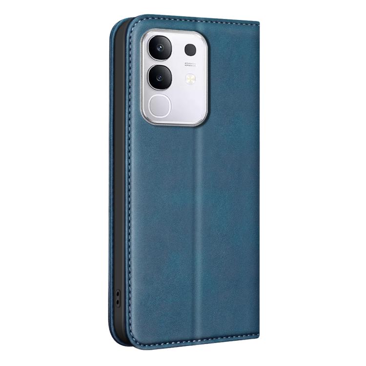 For vivo Y29 4G BINFEN COLOR Calfskin Texture Magnetic RFID Vegan Leather Phone Case