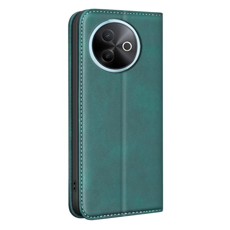 For vivo Y39 5G BINFEN COLOR Calfskin Texture Magnetic RFID Vegan Leather Phone Case