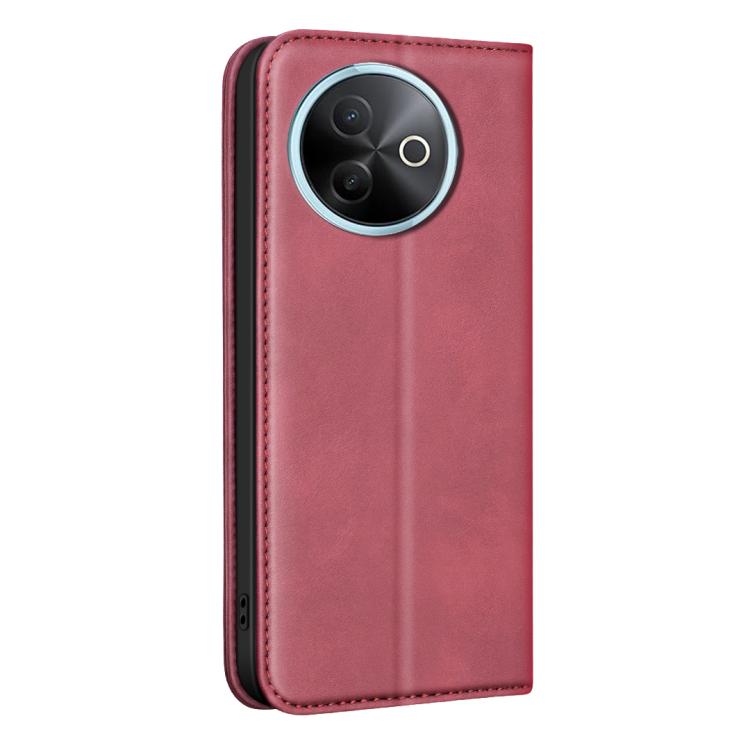 For vivo Y39 5G BINFEN COLOR Calfskin Texture Magnetic RFID Vegan Leather Phone Case