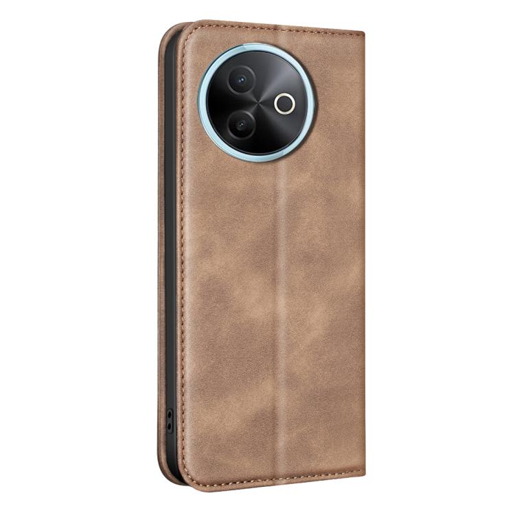 For vivo Y39 5G BINFEN COLOR Calfskin Texture Magnetic RFID Vegan Leather Phone Case